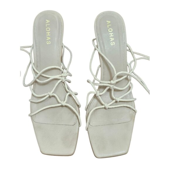 Alohas lace up sandals Size EU 39/US 8.5 - Picture 4 of 11